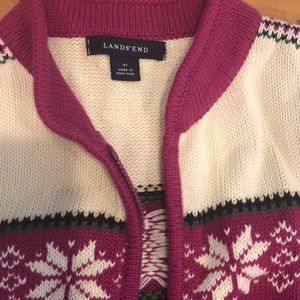 Lot of 2 sweaters 4T Lands End, Tommy Hilfiger